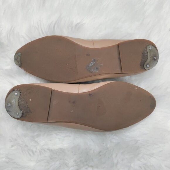 Mona Lisa Prima Leather Bow Accent Soft Pink Ballet Flats Women's Size 8 - Picture 11 of 11